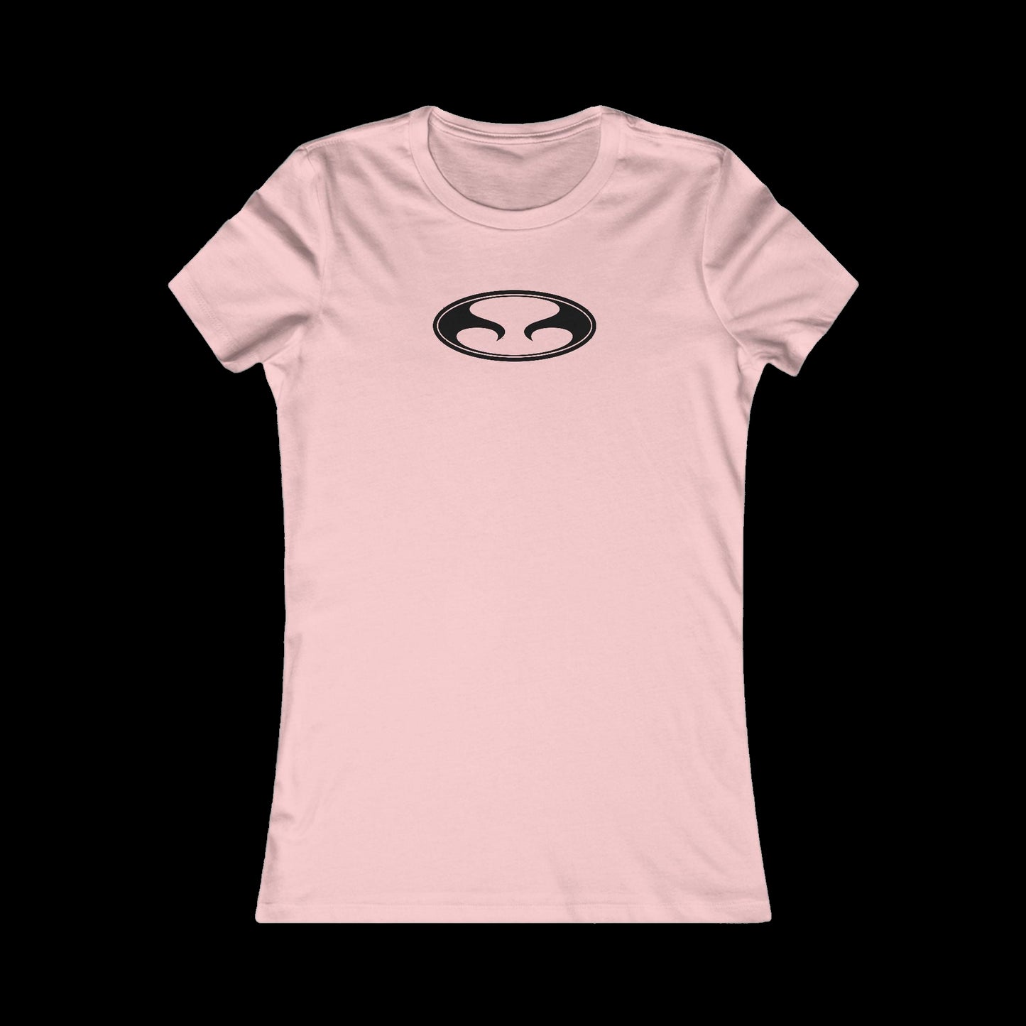 Eternal Classic Baby Doll Tee in Rose with Black Oval Eternal Logo