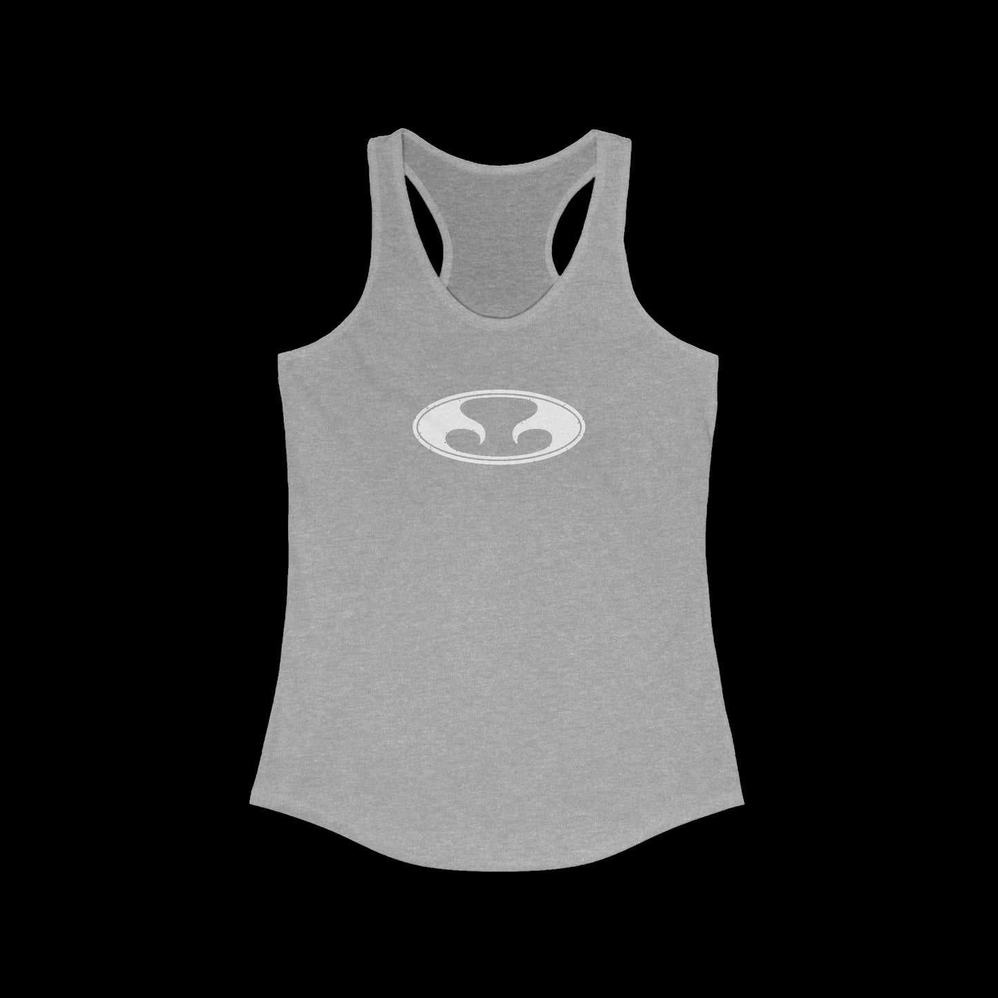 Eternal Razorback Tee in Heather Gray with White Oval Eternal Logo