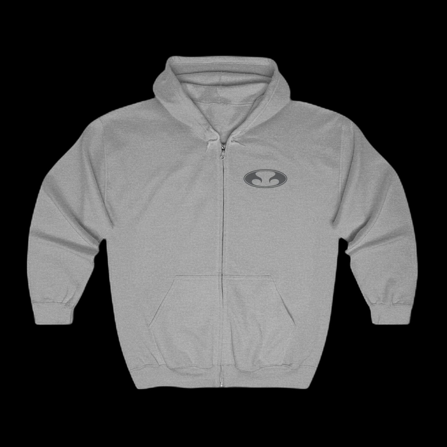 Eternal Night Surf Hoodie in Gray with Gray Oval Eternal Logo