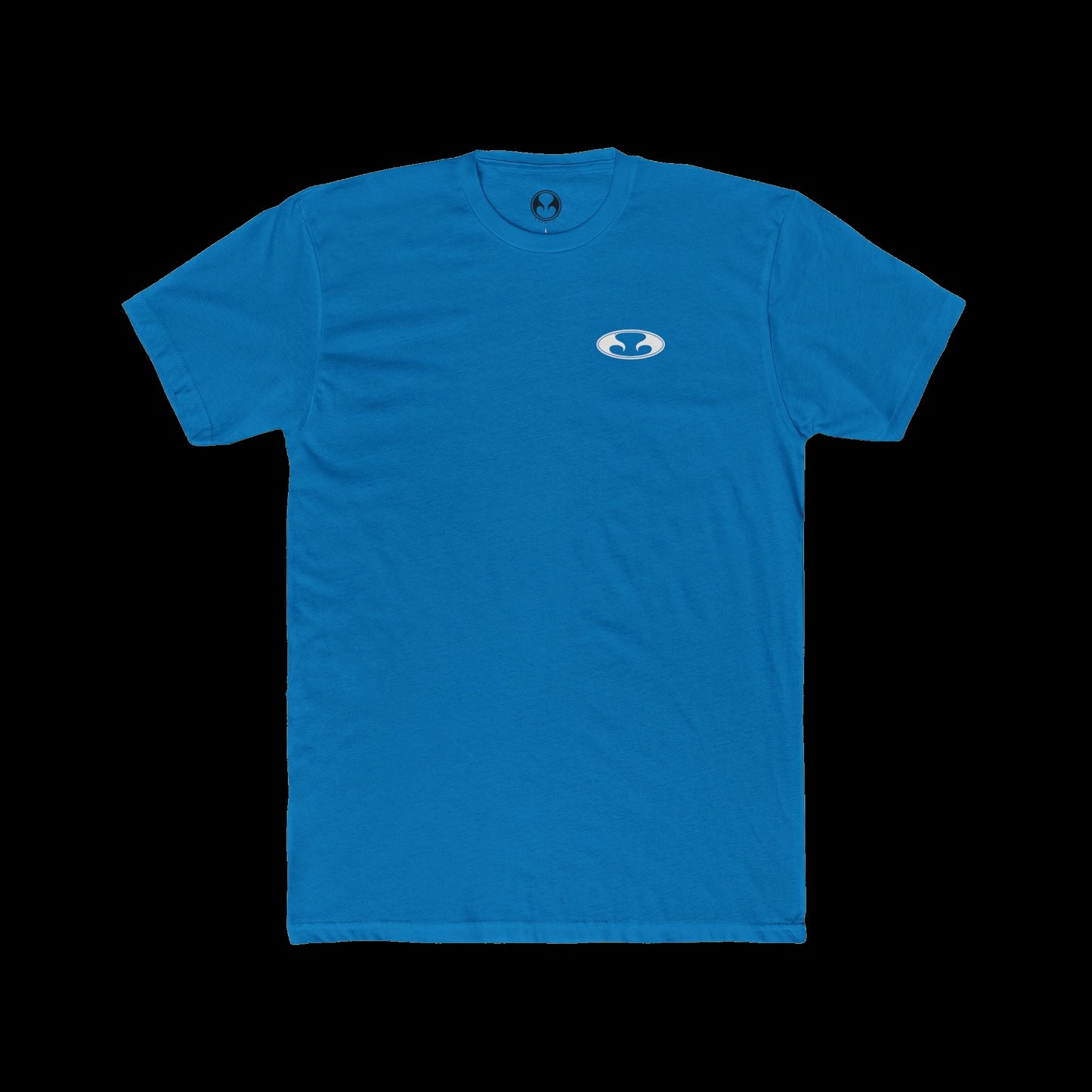 Eternal Respray Classic Soft Logo Tee in Caribbean Blue with White Oval Logo on Left Chest