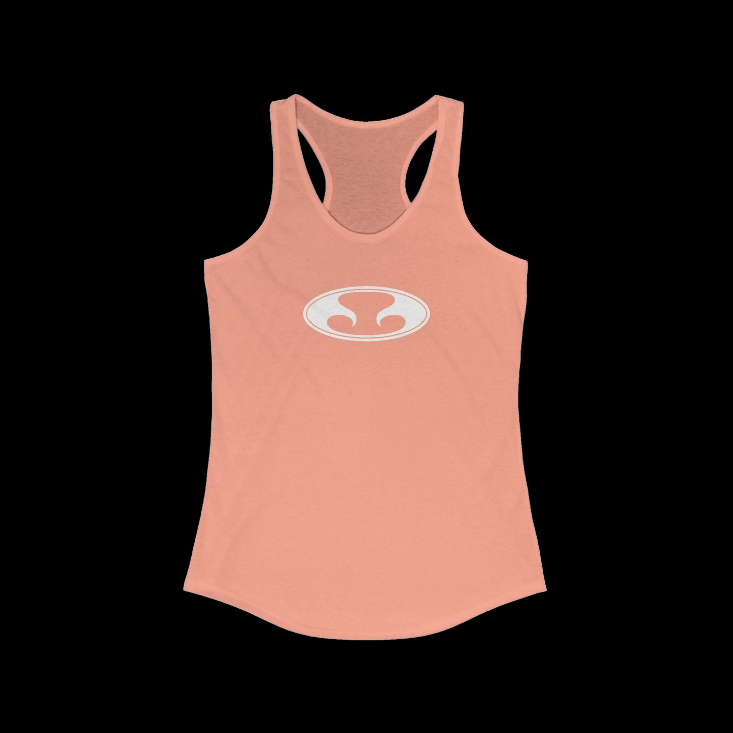 Eternal Razorback Tee in Peach with White Oval Eternal Logo