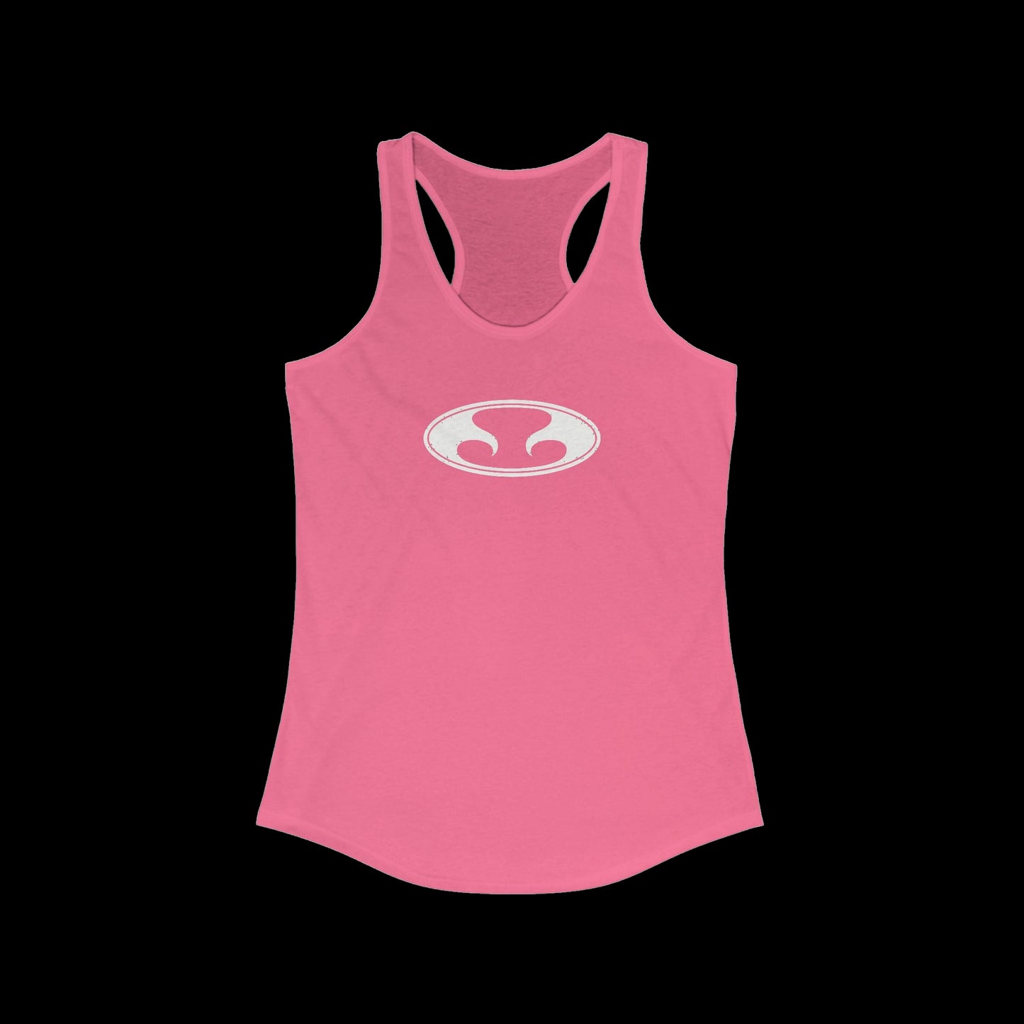 Eternal Razorback Tee in Pink with White Oval Eternal Logo