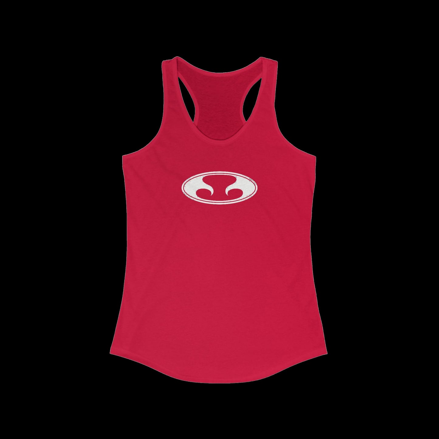 Eternal Razorback Tee in Red with White Oval Eternal Logo