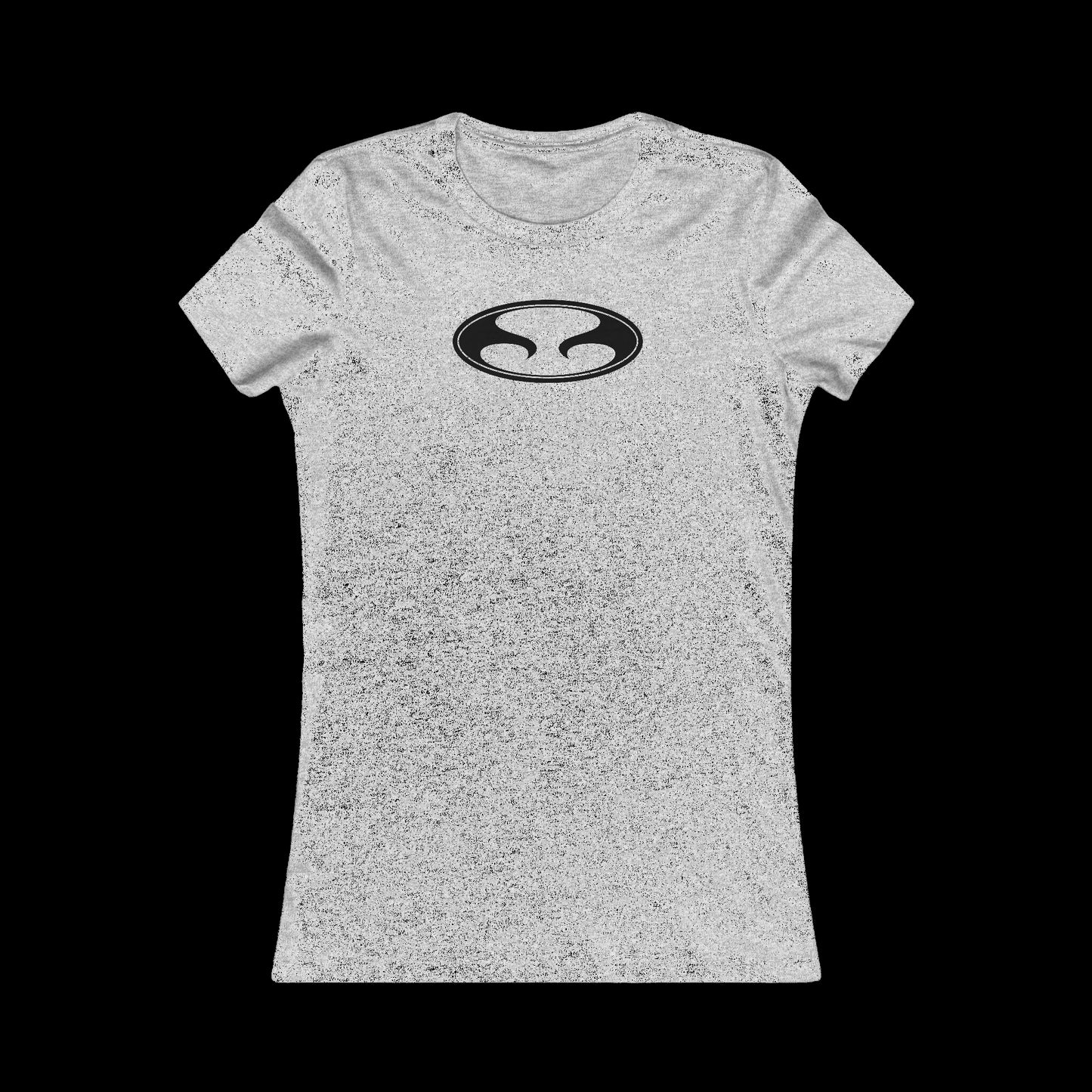 Eternal Classic Baby Doll Tee in Heather Gray with Black Oval Eternal Logo
