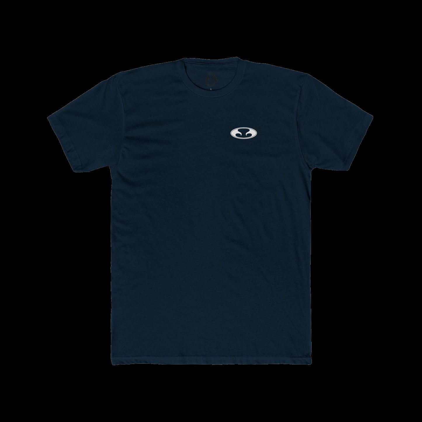 Eternal Respray Classic Soft Logo Tee in Navy with White Oval Logo on Left Chest