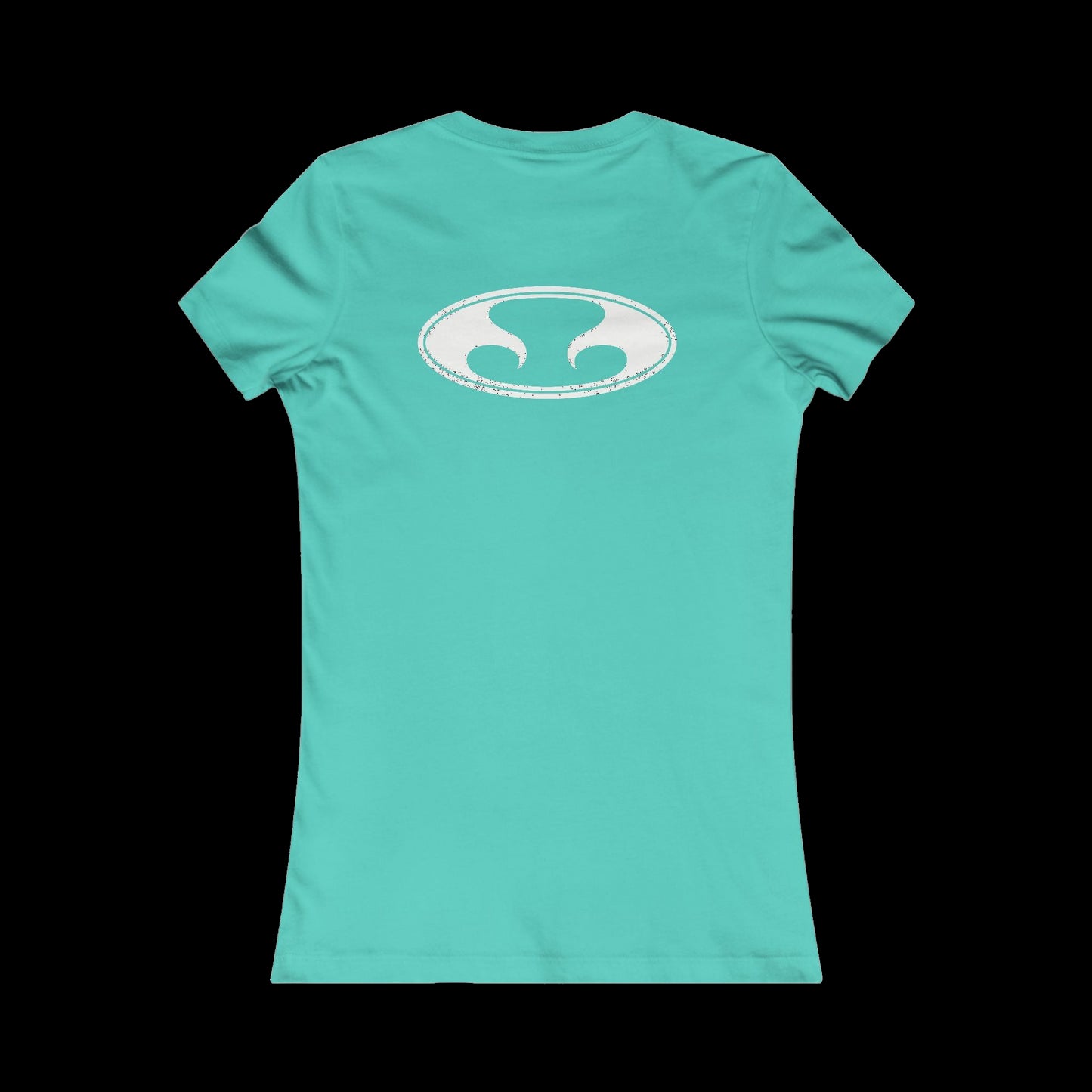 Eternal Classic Baby Doll Tee in Teal with White Oval Eternal Logo (Back)