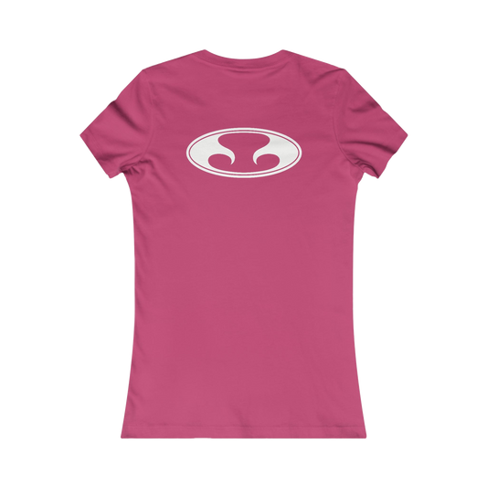 Eternal Classic Baby Doll Tee in Pink with White Oval Eternal Logo (Back)