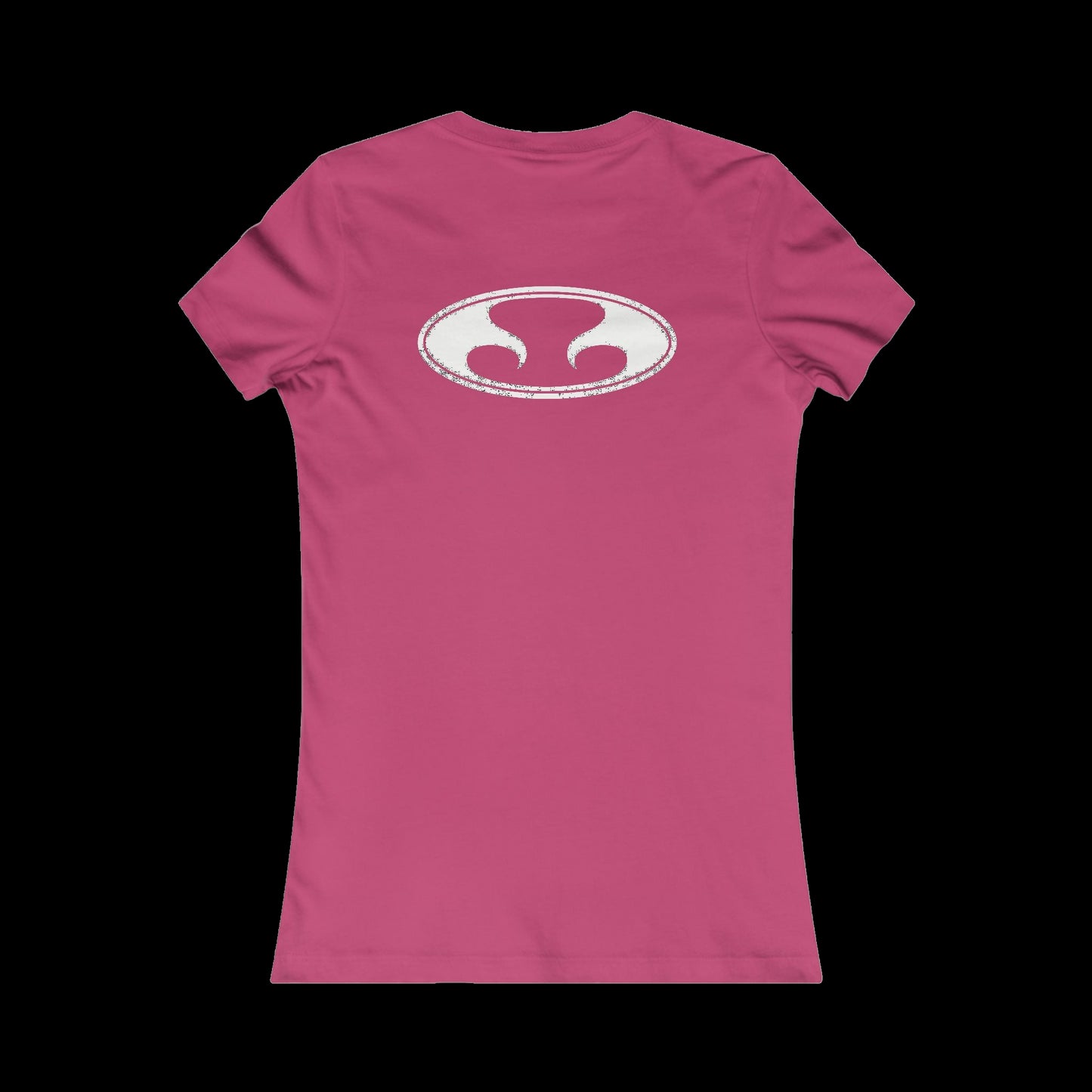 Eternal Classic Baby Doll Tee in Pink with White Oval Eternal Logo (Back)