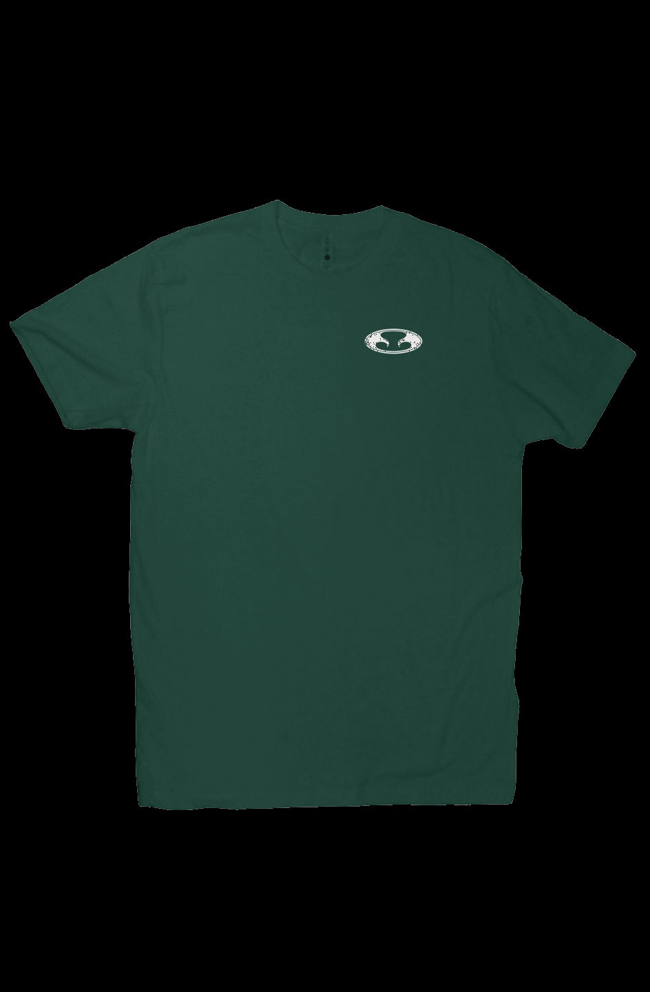 Eternal Ultra Soft T-Shirt in Forest Green with White Oval Eternal Logo on Front Left Chest