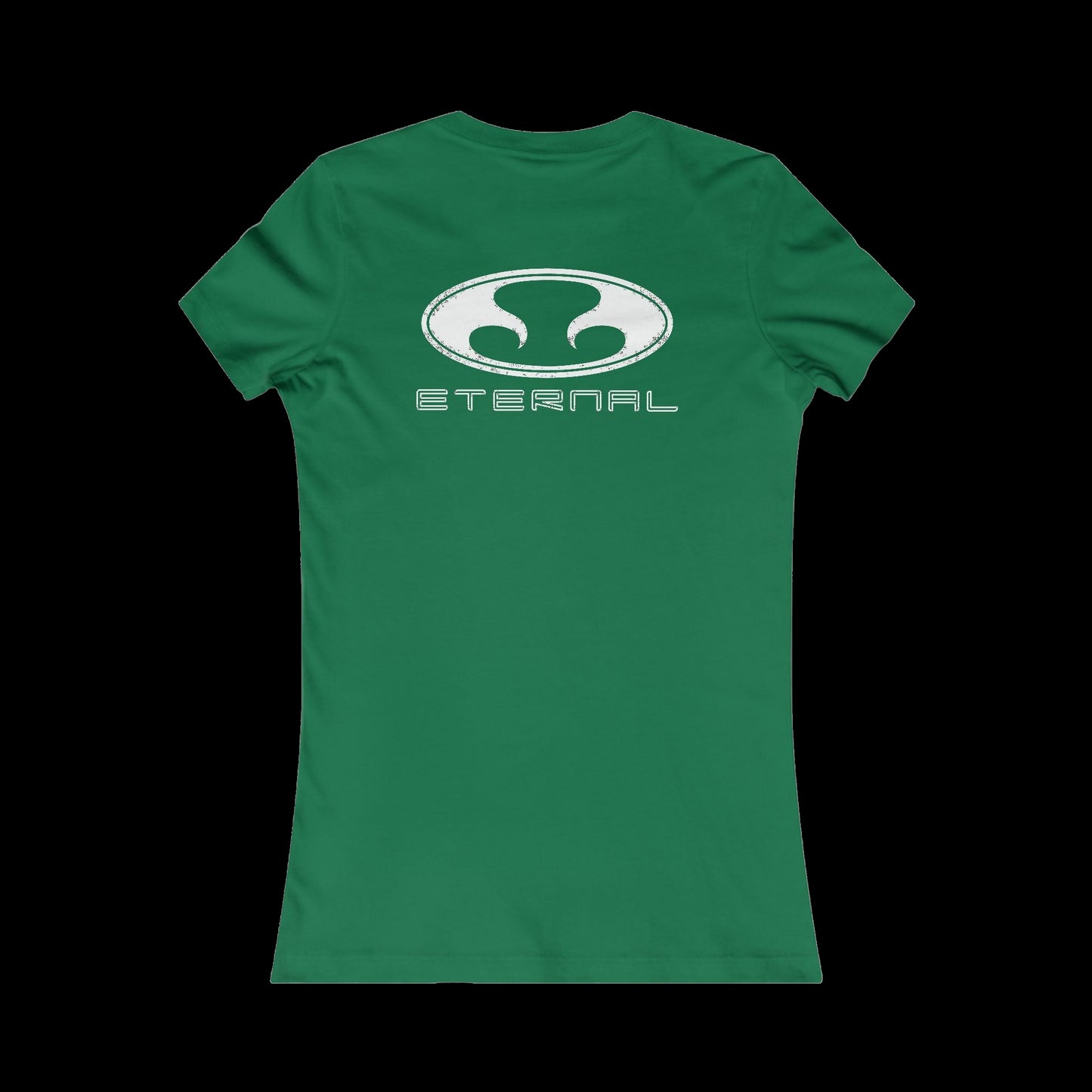 Eternal Classic Baby Doll Tee in Kelly Green with White Oval Eternal Logo