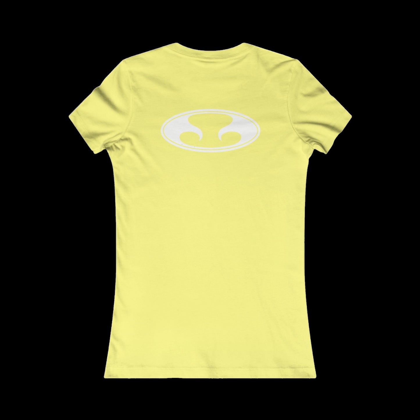 Eternal Classic Baby Doll Tee in Yellow with White Oval Eternal Logo (Back)