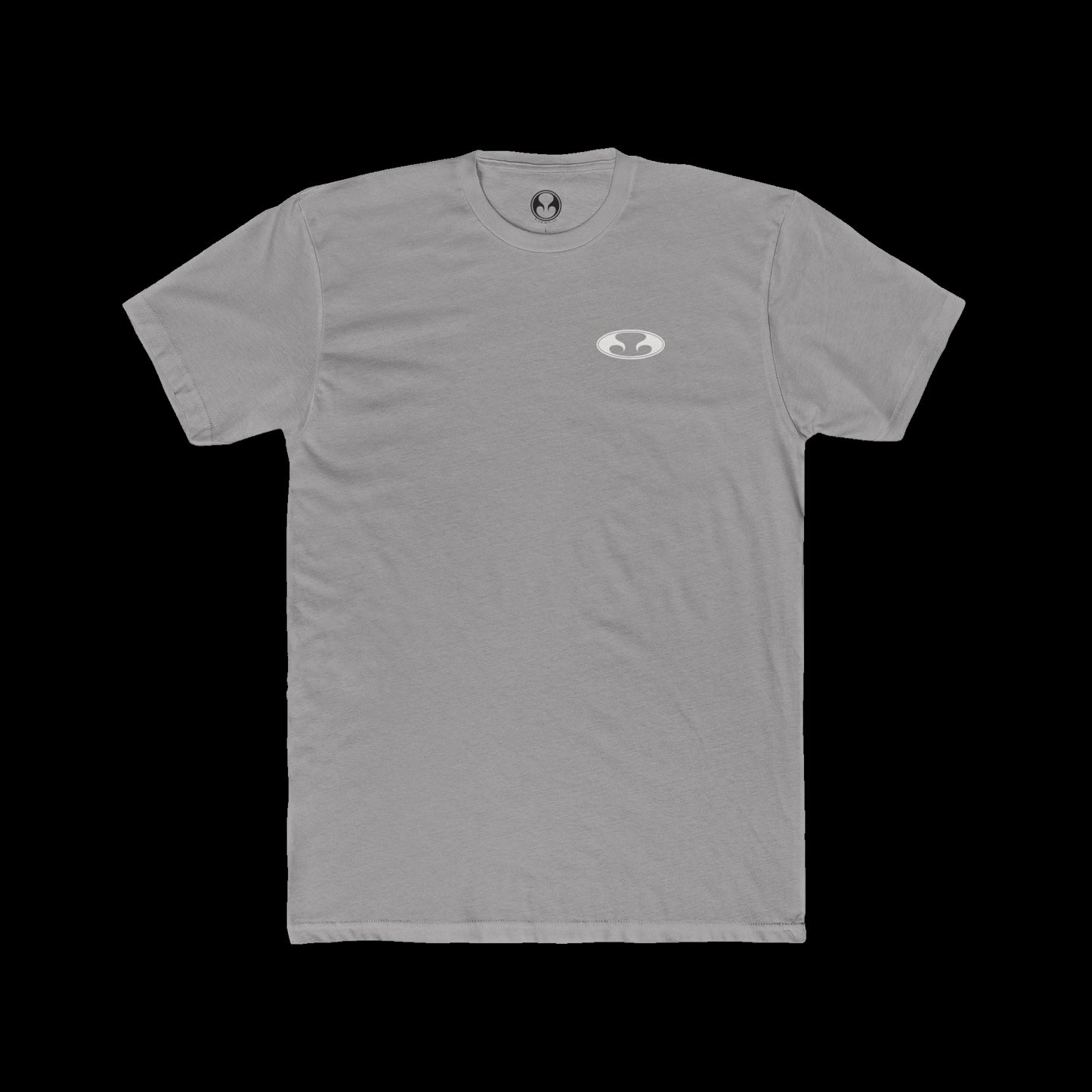 Eternal Respray Classic Soft Logo Tee in Gray with White Oval Logo on Left Chest