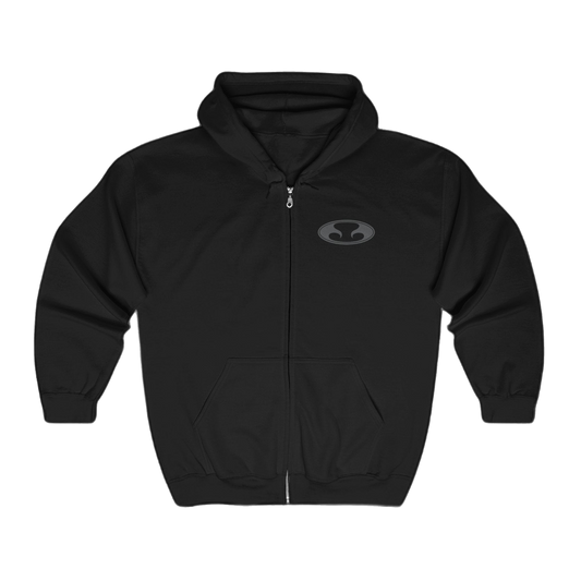 Eternal Night Surf Hoodie in Black with Gray Oval Eternal Logo