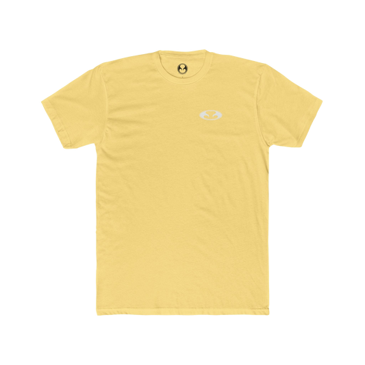 Eternal Respray Classic Soft Logo Tee in Banana with White Oval Logo on Left Chest
