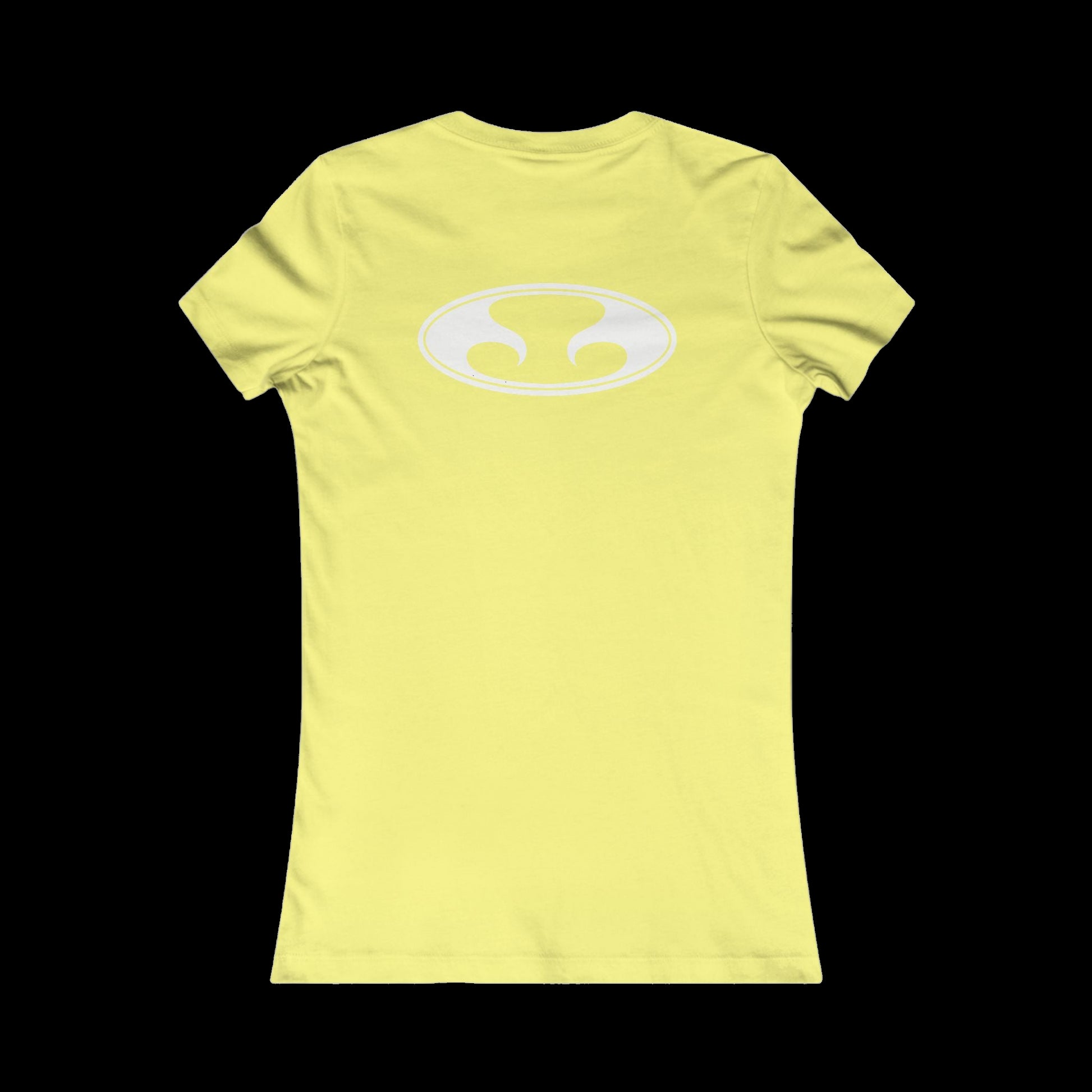 Eternal Classic Baby Doll Tee in Yellow with White Oval Eternal Logo (Back)